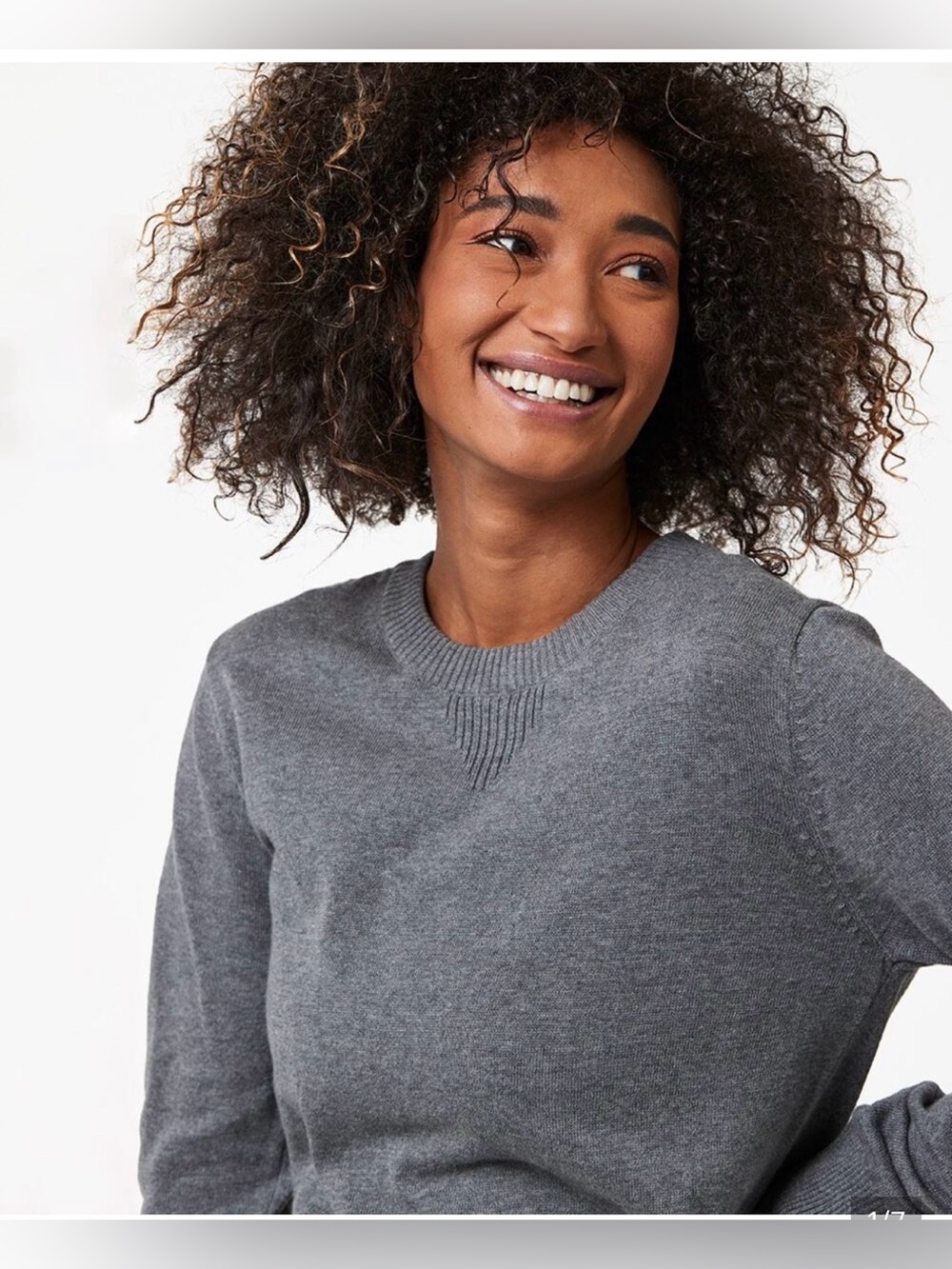 Pact 100% Organic Cotton Fitted Crewneck Sweater , Small